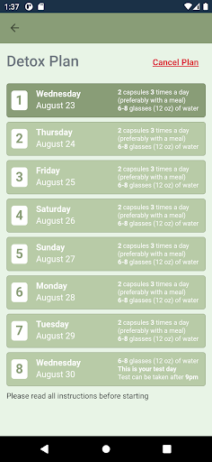 RiteDetox Screen 2