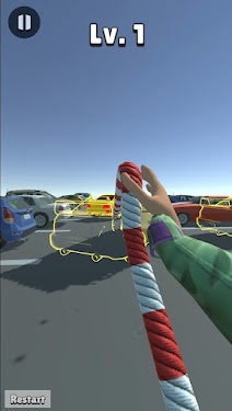 #4. Pull it Right : Rope 3D (Android) By: FiveMoreMinutes Games