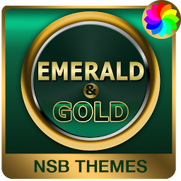 「エメラルド＆ゴールド - Xperiaのテーマ」のアイコン画像