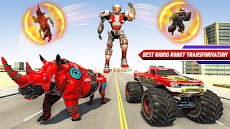 Rhino Robot Monster Truck Robot Transform Gamesのおすすめ画像4