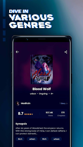 تطبيق MegaNovel: Fictions  Webnovel برو4