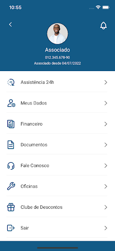 Android application New Assist Associado screenshort