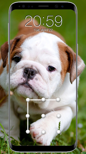 Puppy Dog Pattern Lock Screen 90.1 screenshots 1