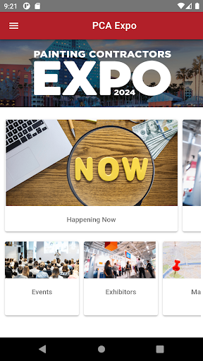 Android application PCA Expo screenshort