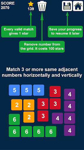 Télécharger Gratuit glisser et fusionner des nombres: jeu de nombres  APK MOD (Astuce) 2