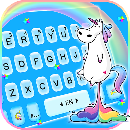 Farting Rainbow Unicorn Keyboa logo
