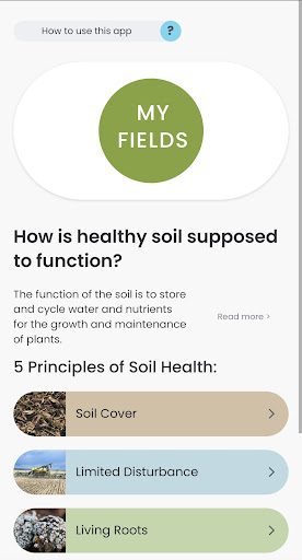 Android application Soil Health Assessment App screenshort