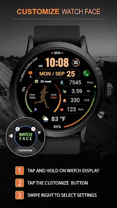 WFP 176 Fitness animated watchのおすすめ画像4