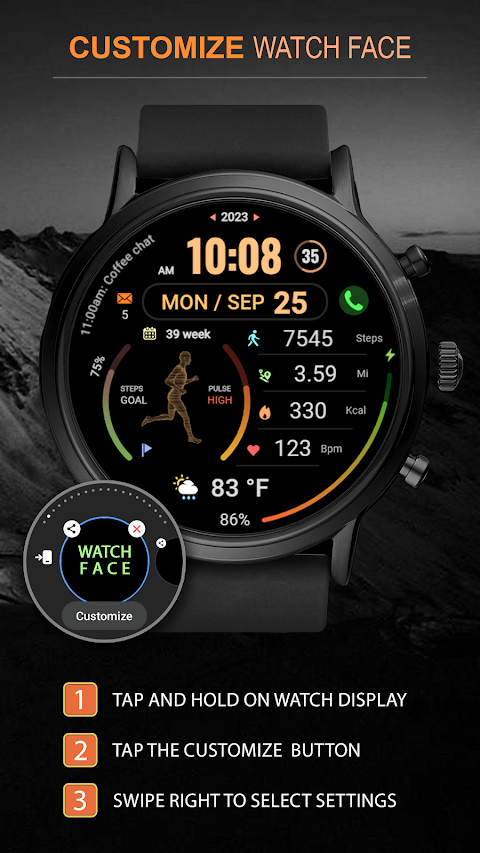 WFP 176 Fitness animated watchのおすすめ画像4
