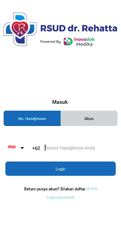 Android application Smart Dokter RSUD dr. Rehatta screenshort
