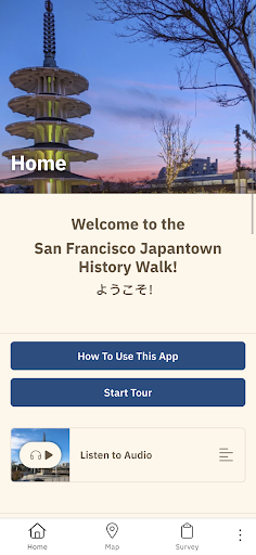 Android application SF Japantown History Walk screenshort
