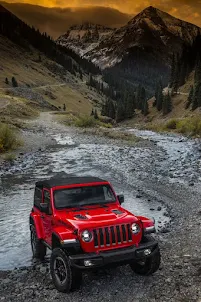 red jeep wranglerr wallpaper