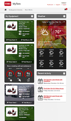 MyToro screenshot