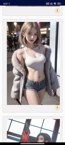 Android application beauty girls screenshort