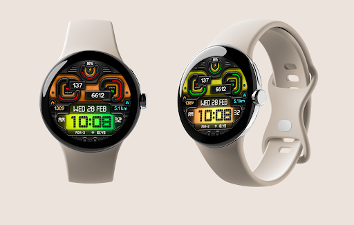 Digital BUBAS Sport Watchface Screen 2