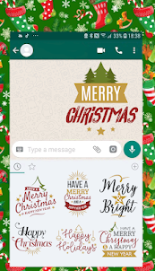 “Christmas Stickers for Whatsa