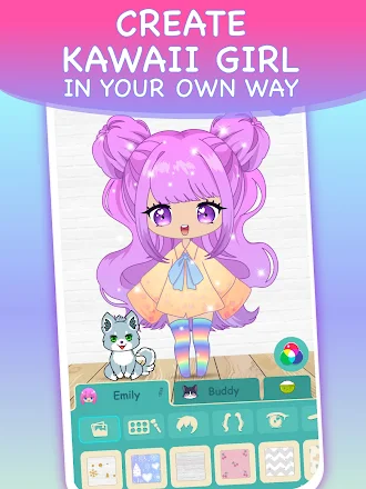 Game screenshot Chibi Dress Up Games for Girls hack