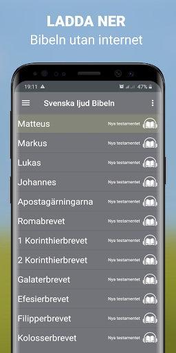 Android application Offline Ljud Bibeln på Svenska screenshort