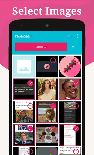 Android application PhotoStitch: Add Multiple Pics screenshort