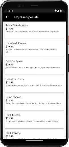 Indian flavours express Screen 3