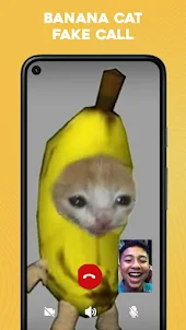 Banana Cat Fake Video Call