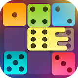 Dominoes puzzle - merge blocks with same numbers icon