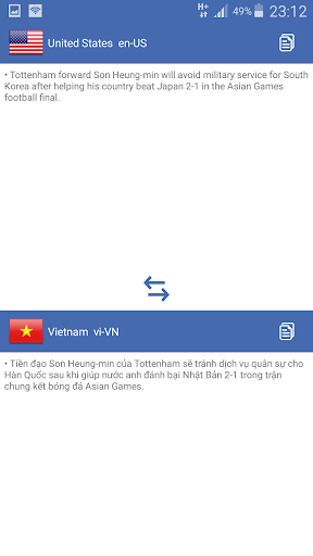 Speech Translates - Ứng dụng h Screen 2