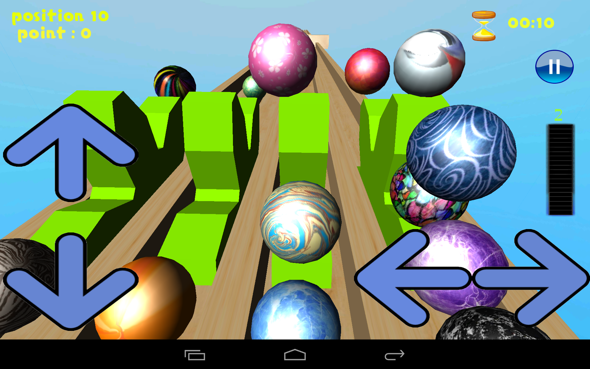 Android application Marble ball 3D screenshort