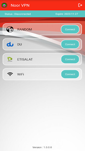 Al Noor vpn Screen 2