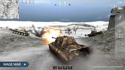 Screenshot of Armored Aces - Tank War