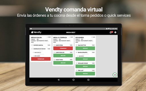 Android application Vendty Comanda Virtual screenshort