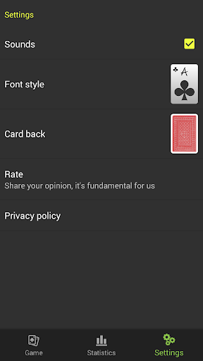 Solitaire Screen 3