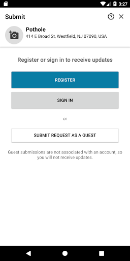 Screenshot of Westfield Connect