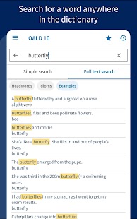 Oxford Advanced Learner's Dict Screenshot