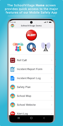Android application SchoolVillage screenshort