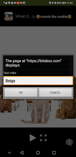 What does the dog say? Screen 3