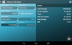 screenshot of Interest Calculator
