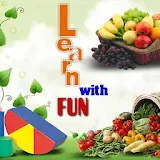 Fruit veg shape color for kids icon