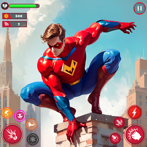 Spider Fighter Hero Man Game logo