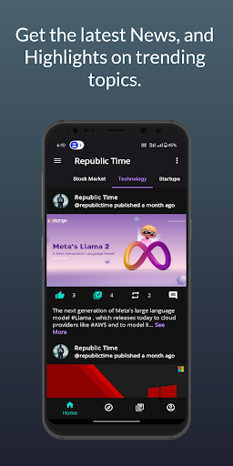 Android application Republic Time - News & Updates screenshort