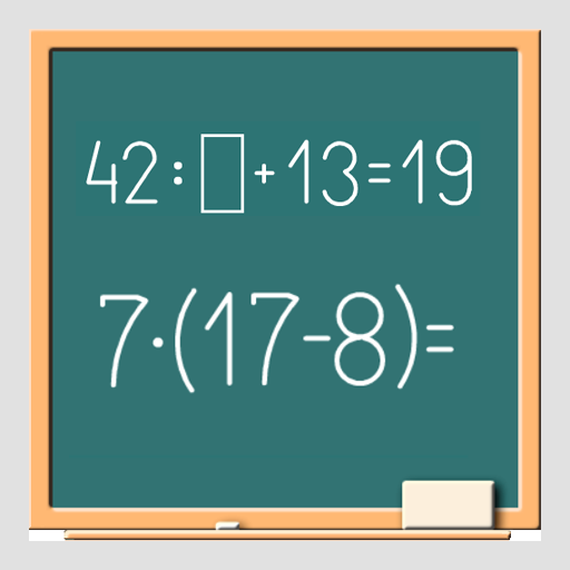 Math on chalkboard logo