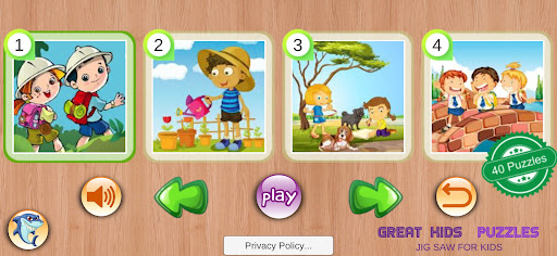 Android application Great Kids Puzzles screenshort