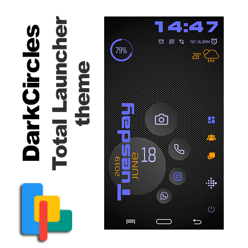 DarkCircles for Total Launcher logo