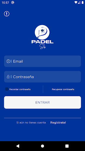 Android application Padel San Bernardo screenshort