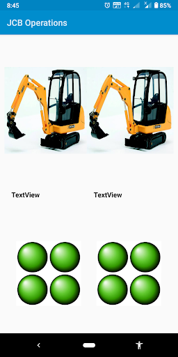 Android application JCB Operation screenshort