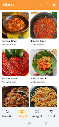 Android application Aneka Resep Rumahan screenshort