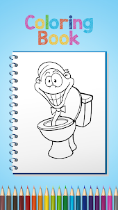 Skibidi Toilet Coloring Book