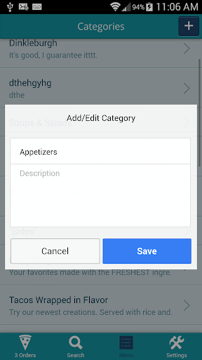 YouMenu Screen 2
