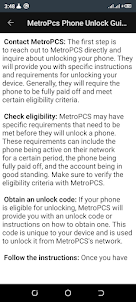 MetroPcs Phone Unlock Guide