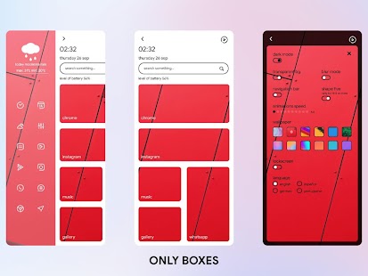 Only Boxes For KLWP Screenshot